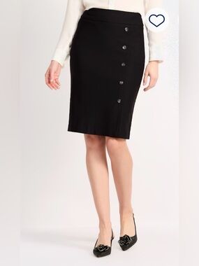 Tribal Black Pencil Skirt Size Small NWT